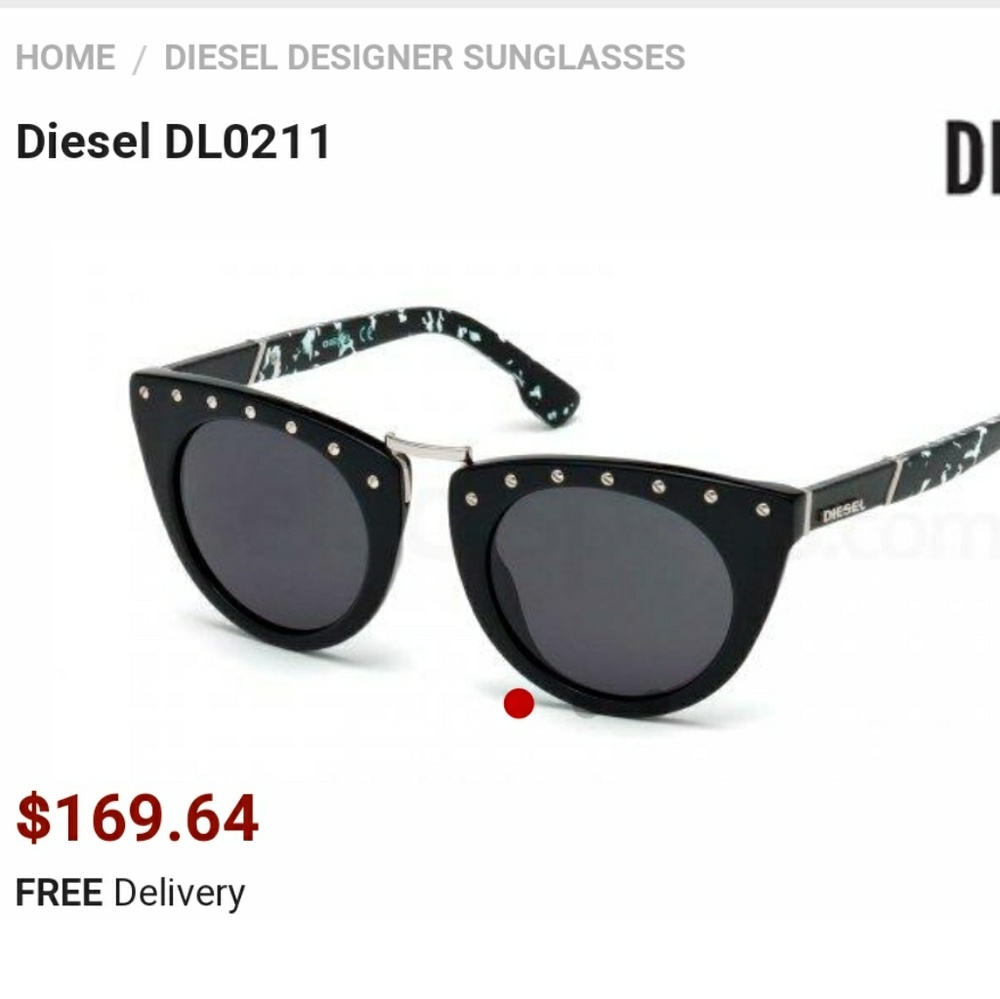 Diesel studded sunglasses